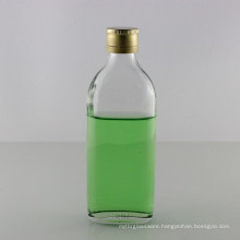 150ml Screw Neck Flat Glass Wine Bottle with Aluminum Cap